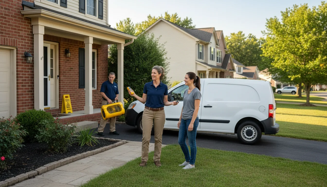 Residential water damage restoration in Hayden, ID